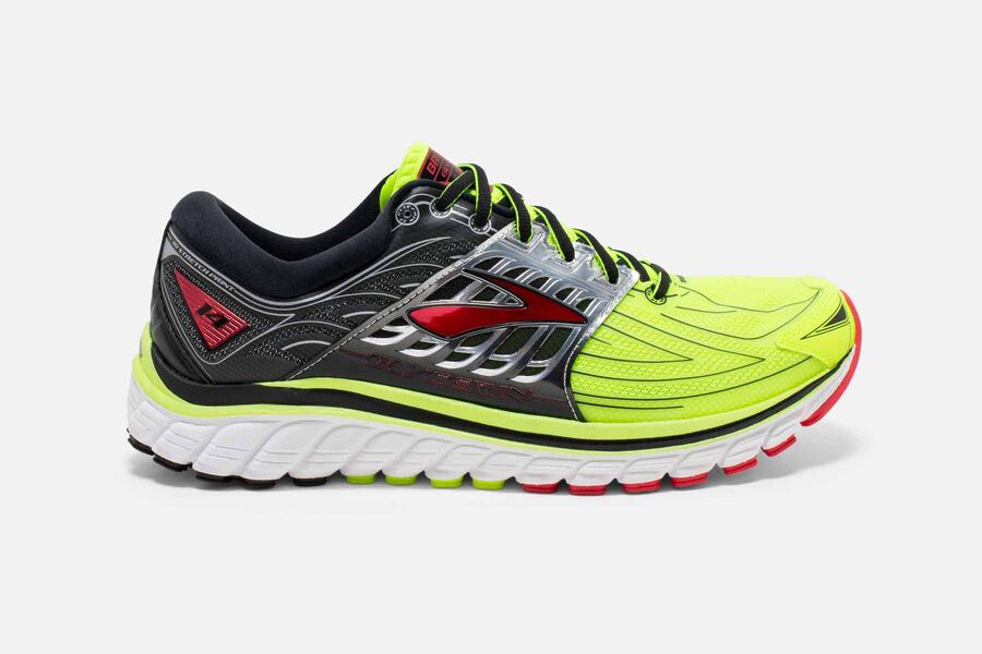 Zapatillas Running Brooks Glycerin 14 Hombre Negras/Amarillo Ofertas WHRE46293